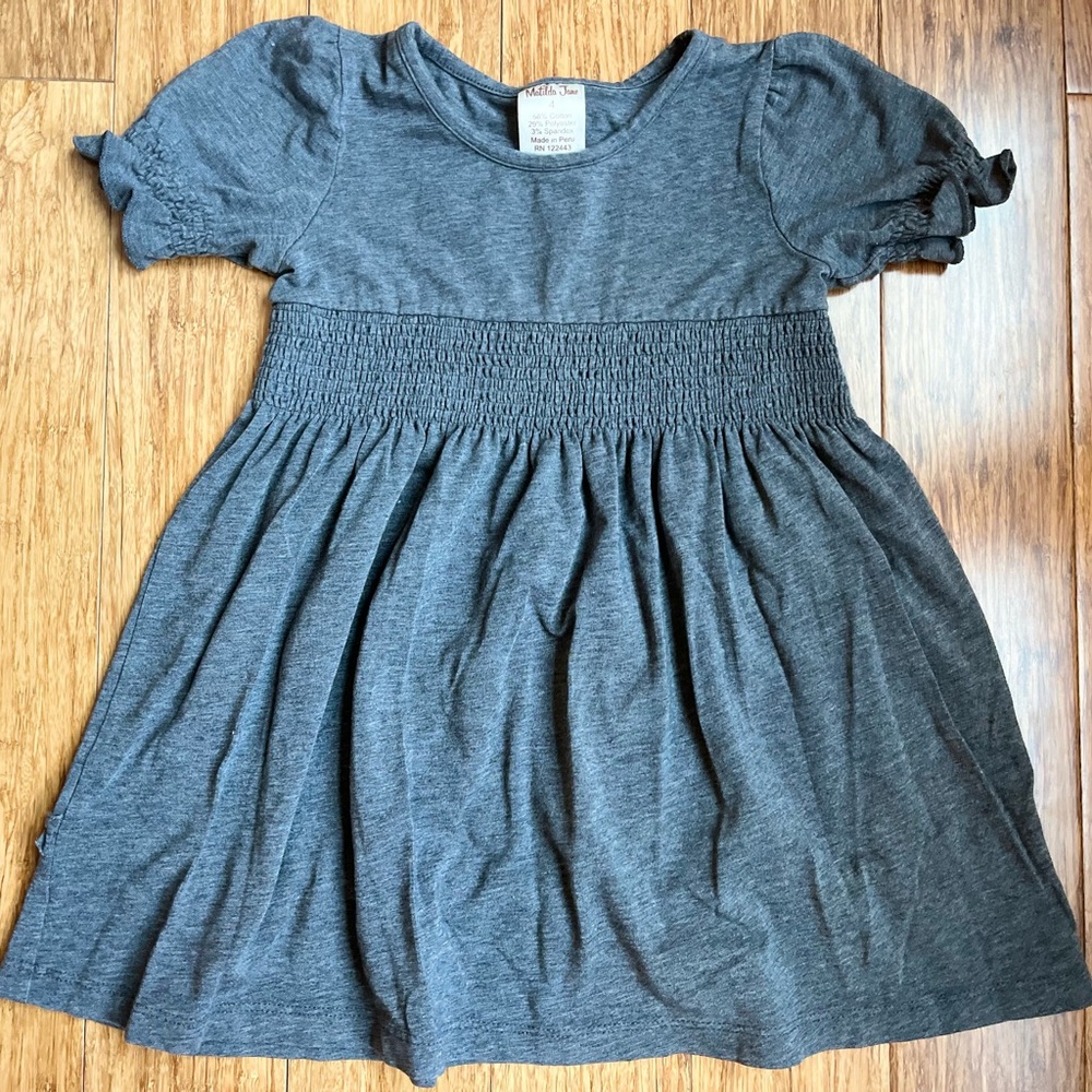 Matilda Jane Dress Size 4 Gray. 1583